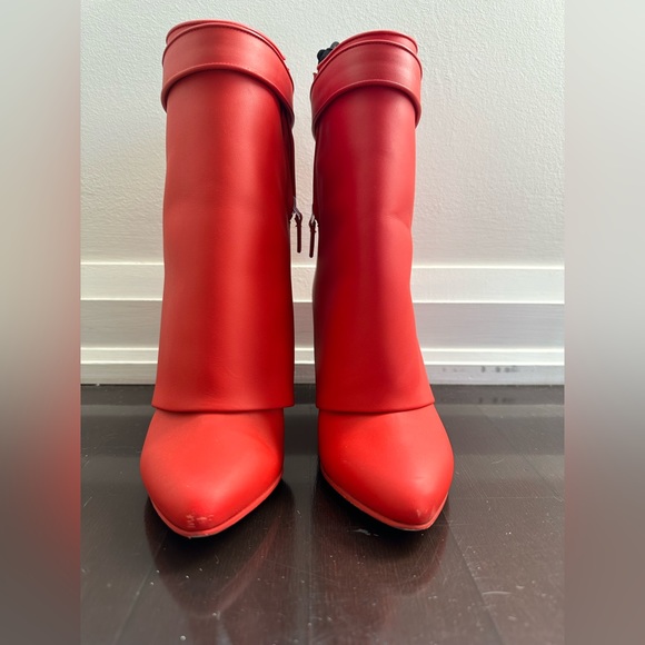 Givenchy Red Ankle Boots - Picture 4 of 10